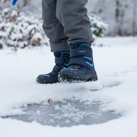 DĚTSKÉ ZIMNÍ BOTY SNOWCAT GTX, SUPERFIT, 1-000022-8000, MODRÁ
