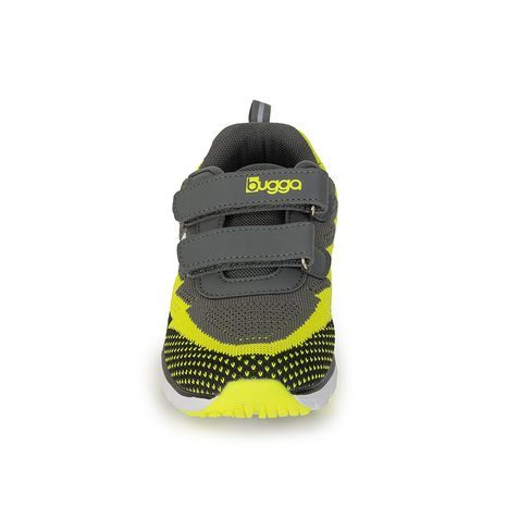 DĚTSKÉ LEHKÉ SPORTOVNÍ TENISKY BUGGA HONE GRAY/YELLOW/BLACK