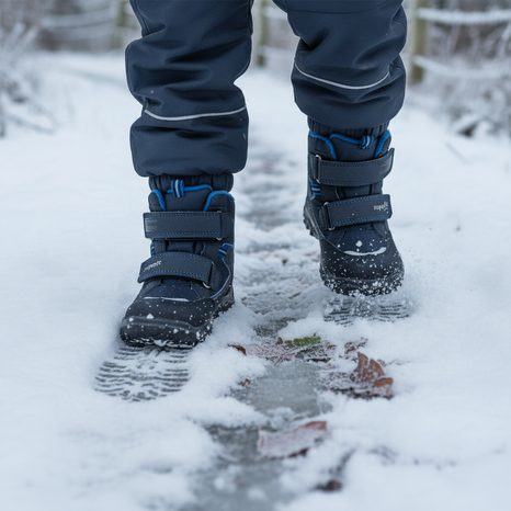 DĚTSKÉ ZIMNÍ BOTY SUPERFIT  HUSKY GTX BLUE/LIGHT GRAY 1-006082-8000