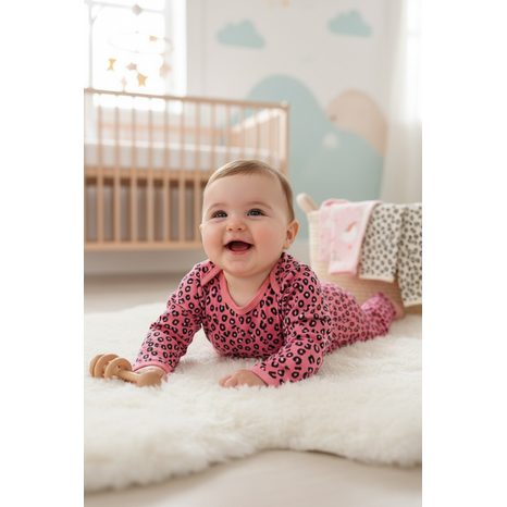 BODY KOJENECKÉ 4PACK, MINOTI, 16MBABY 7, RŮŽOVÁ