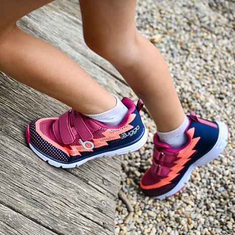 LÁNYOK KÖNNYŰ SPORTCIPŐ BUGGA HONE LILA/NARANCSSÁRGA/SÖTÉTKÉK