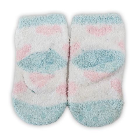 PONOŽKY DÍVČÍ FLUFFY S PROTISKLUZEM - 2PACK, PIDILIDI, PD0147-01, HOLKA