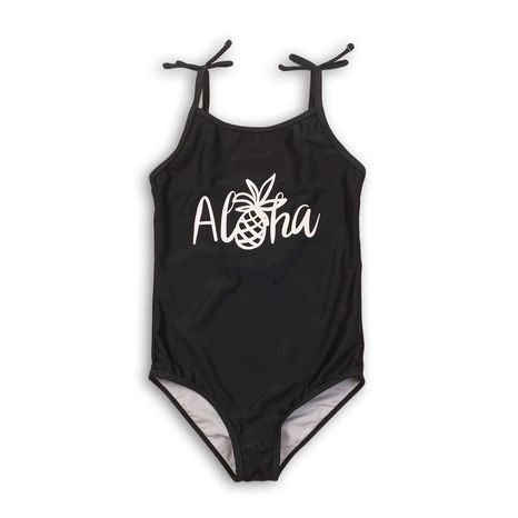 Costum de baie dintr-o singură piesă pentru fete, Minoti, KG SWIMSUIT 14, negru