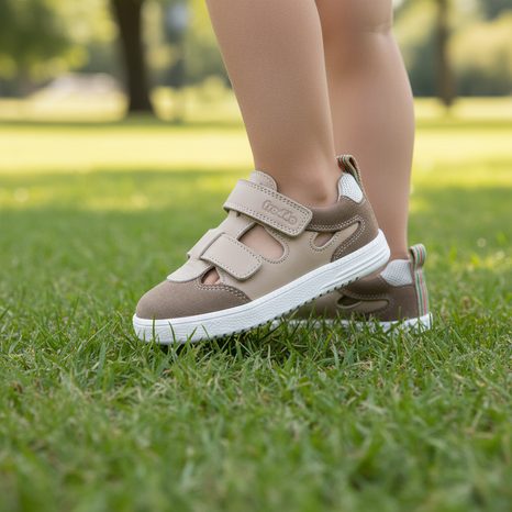 CHLAPECKÉ BAREFOOT SANDÁLY LOOP SANDAL TAUPE FRODDO G3150292-3