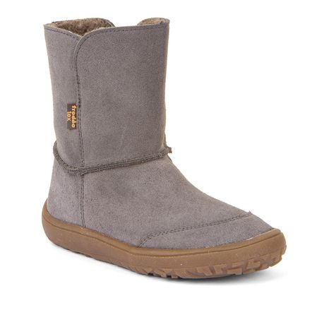 Dětské zimní barefoot boty TEX SUEDE Gray, Froddo, G3160238-3, šedá
