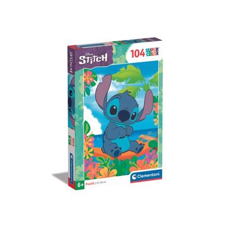 BOČNÍ POHLED NA KRABICI PUZZLE CLEMENTONI STITCH – ITALSKÝ VÝROBCE