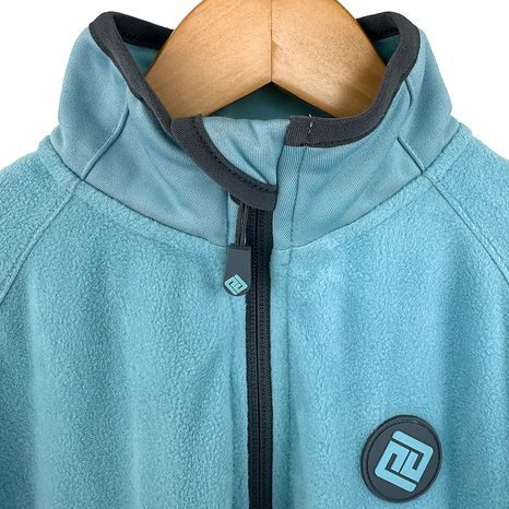 OUTDOOROVÁ FLEEZOVÁ MIKINA NA ZIP PIDILIDI PD1171-15 TURQUOISE