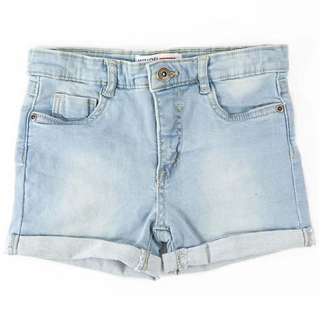 Pantaloni scurți pentru fete de blugi cu elastan, Minoti, KG DSHORT 7, albastru 