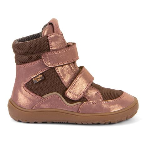 DÍVČÍ ZIMNÍ BAREFOOT BOTY TEX WINTER TL PINK/GOLD FRODDO G3160247-8T