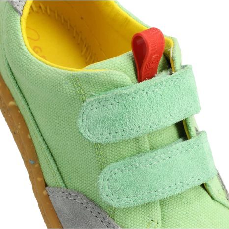 BAREFOOT  DĚTSKÉ TENISKY GROUNDIES AMSTERDAM LIGHT GREEN, ZELENÁ