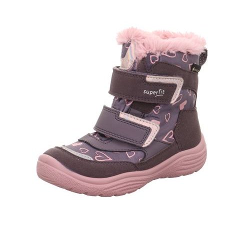 Dívčí zimní boty CRYSTAL Purple/Pink Gore-Tex, Superfit,1-009091-8510