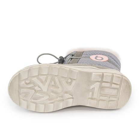 DÍVČÍ ZIMNÍ BOTY S KOŽÍŠKEM ICEFOX, STAHOVÁNÍ, BOČNÍ ZIP, BUGGA, B00170-03, RŮŽOVÁ