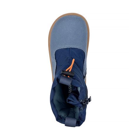 CHLAPECKÉ ZIMNÍ BAREFOOT BOTY S MEMBRÁNOU BUGGA RUBA BLUE B00197-04