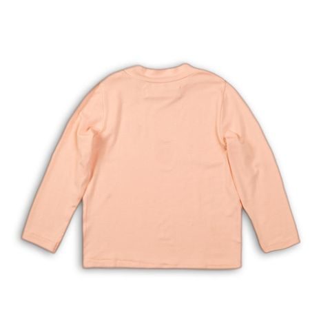 TRICOU PENTRU FETE DIN BUMBAC CU MÂNECĂ LUNGĂ, MINOTI, TIME 7, ROZ