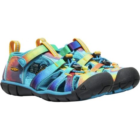 DETSKÉ SANDÁLE KEEN SEACAMP II CNX VIVID BLUE/ORIGINAL TIE DYE