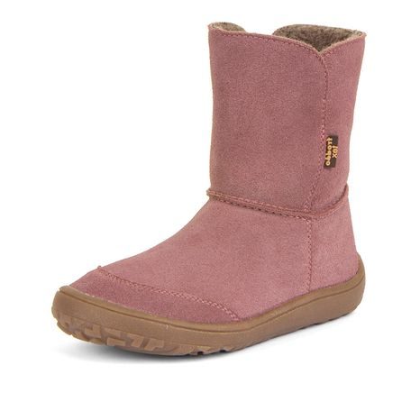DIEVČENSKÁ ZIMNÁ BAREFOOT OBUV TEX SUEDE DARK PINK, FRODDO, G3160238, RUŽOVÁ