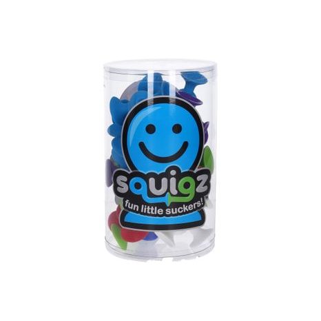 BAREVNÁ SADA 22 KUSŮ SILIKONOVÝCH PŘÍSAVEK SQUIGZ STARTER PACK