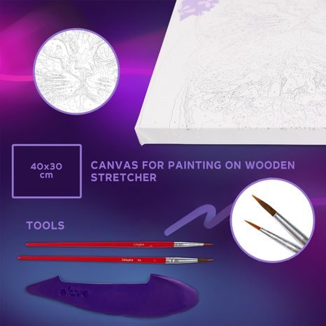 DETAIL PLÁTNA - OKTO OBRAZ S KOČKOU