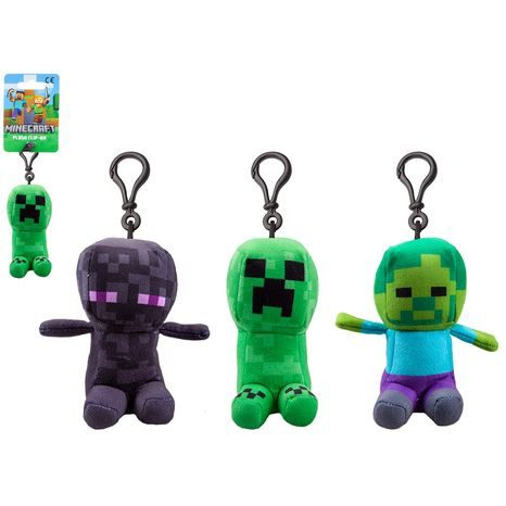 MINECRAFT PLYŠ POSTAVIČKA S KLIPEM 13 CM