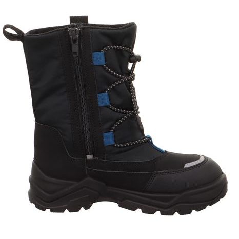 CIZME DE IARNĂ PENTRU BĂIEȚI BAREFIT SNOW MAX BLACK/BLUE GORE-TEX, SUPERFIT , 1-002025-0000, NEGRU