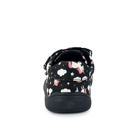 DIEVČENSKÉ BAREFOOT TENISKY KORO BLACK UNI PROTETIKA JEDNOROŽCE ČIERNE