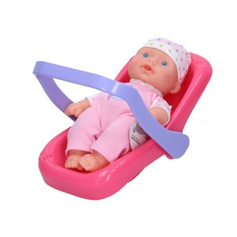 Păpușă bebe în scaun portabil 20 cm, Wiky, W001251