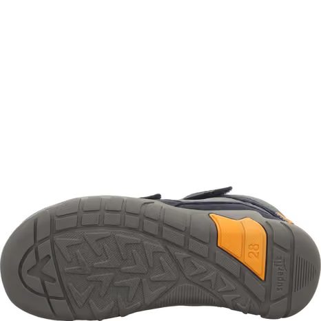 DETSKÉ CELOROČNÉ ČLENKOVÉ TENISKY SUPERFIT BAREFIT TRACE GTX GREEN/ORANGE 1-006042-8010