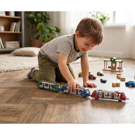 VLAK NA ZPĚTNÉ NATAŽENÍ 17 CM - LIFESTYLE