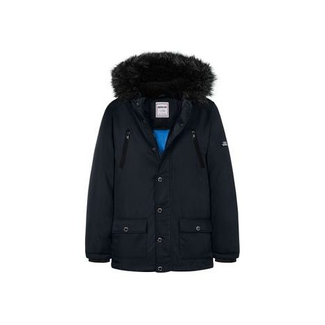 Chlapčenský kabát typu parka, Minoti, 11COAT 20, modrý 