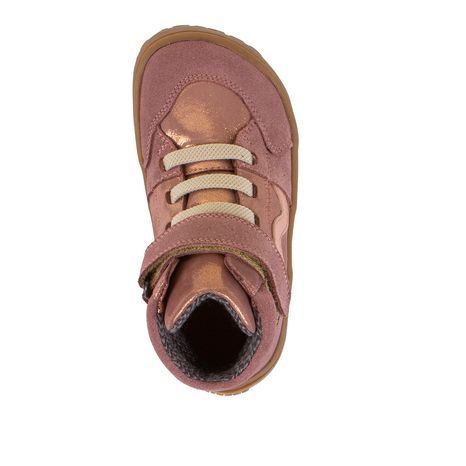 DIEVČENSKÉ CELOROČNÉ ČLENKOVÉ BAREFOOT TOPÁNKY TEX GO PINK/GOLD FRODDO G3110265-6
