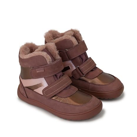 DÍVČÍ ZIMNÍ BAREFOOT BOTY LETY,  PRO-TEX, PROTETIKA, RŮŽOVÁ