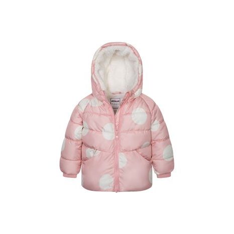 Jachetă Puffa pentru fete cu căptușeală de blană, Minoti, Pops 2, roz