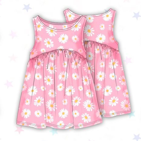 ŠATY DÍVČÍ, MINOTI, 10TVDRESS 2, RŮŽOVÁ