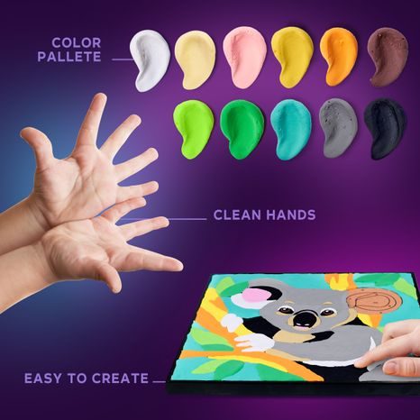 SADA ČTRNÁCTI BAREVNÝCH TVAROVACÍCH SMĚSÍ PRO 3D MALOVÁNÍ BEZ ŠTĚTCŮ