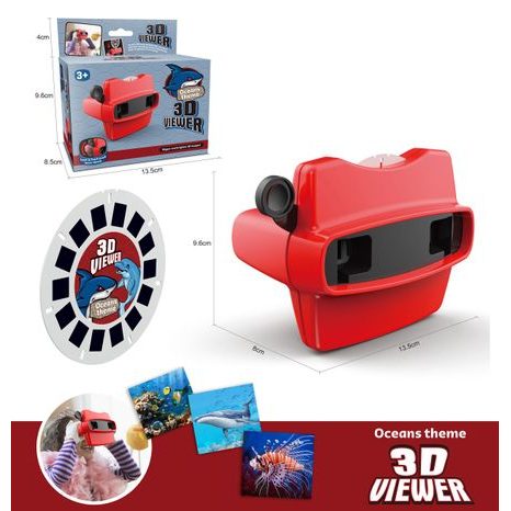 DĚTSKÉ 3D BRÝLE S BAREVNÝM MOTIVEM MOŘSKÉHO SVĚTA A RYBEK