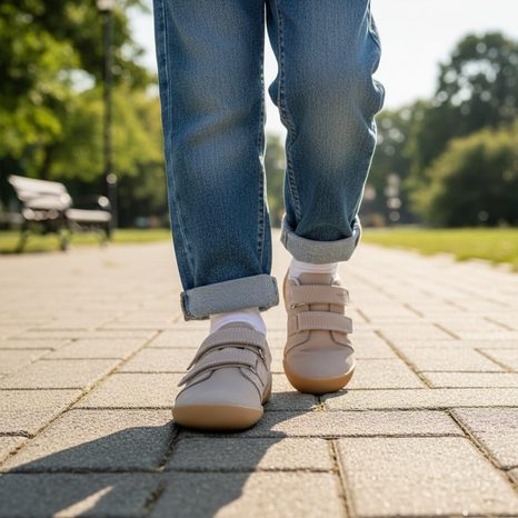 DETSKÉ BAREFOOT TENISKY VENTO BEIGE SUPERFIT 1-008204-4000