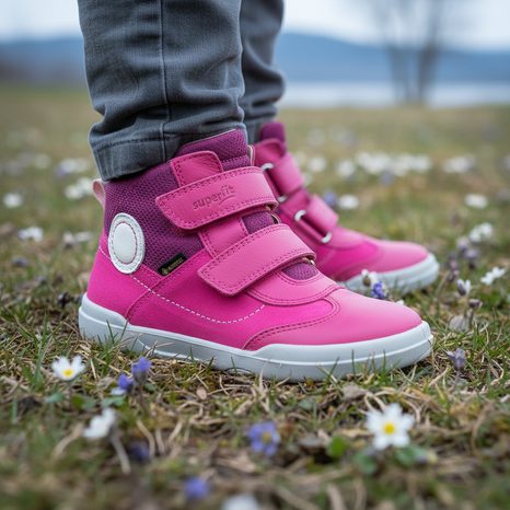 DÍVČÍ CELOROČNÍ OBUV SUPERFREE GTX, SUPERFIT ,1-000544-5500, RŮŽOVÁ