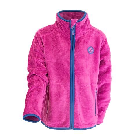 MIKINA DÍVČÍ CHLUPATÁ SE STOJÁČKEM, PIDILIDI, PD1139-07, FUCHSIA