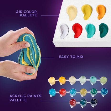 SADA AKRYLOVÝCH BAREV A BAREVNÉ MODELOVACÍ HMOTY V BALENÍ OKTO