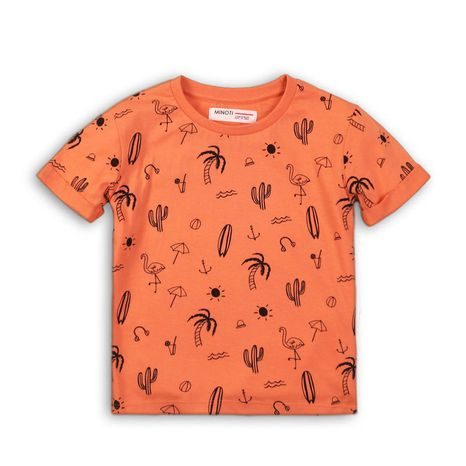 Tričko chlapčenské s krátkym rukávom, Minoti, TB TSHIRT 6, oranžová