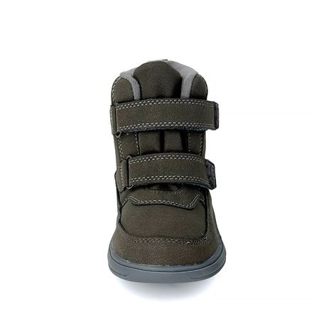 DĚTSKÉ CELOROČNÍ BAREFOOT BOTY BUGGA KIVO DARK BROWN B00199-23