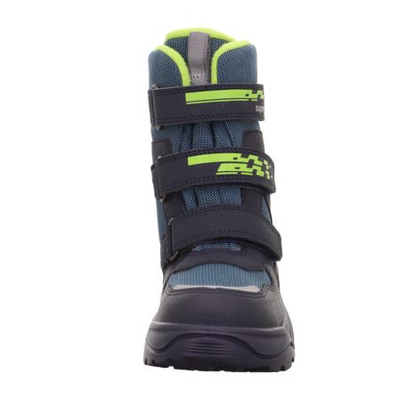 CHLAPČENSKÉ ZIMNÉ TOPÁNKY SNOW MAX BLUE/LIGHT GREEN GTX SUPERFIT 1-002023-8050