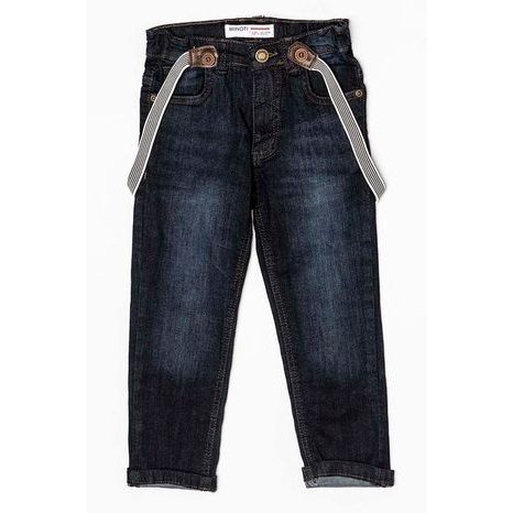 Nohavice džínsové s trakmi, Minoti, COOL 2, modrá