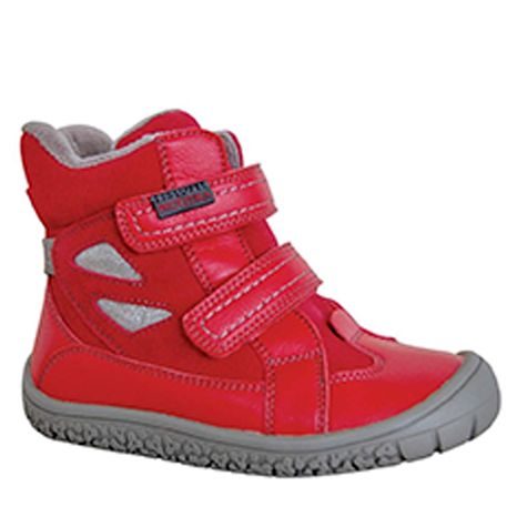 obuv dívčí zimní barefoot s PROtex membránou ELIS RED, Protetika, červená