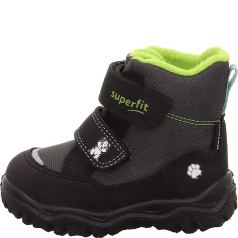 DETSKÉ ZIMNÉ TOPÁNKY HUSKY1 BLACK/LIGHT GREEN SUPERFIT 1-006047-0020