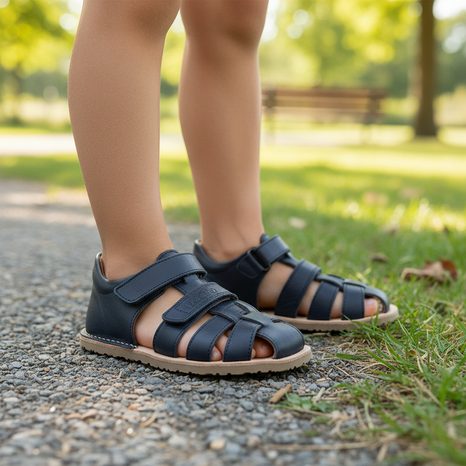 CHLAPČENSKÉ BAREFOOT SANDÁLE FLEXY F DARK BLUE FRODDO G3150283 DARK BLUE