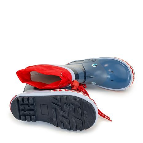 DĚTSKÉ HOLÍNKY GUMOVÉ - POTISK ŽRALOK, PIDILIDI, PL0044-04,  MODRÁ