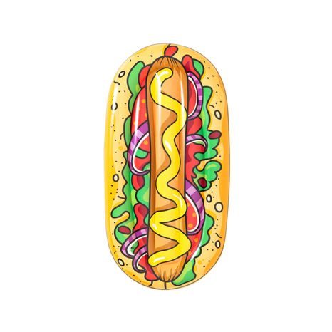 Nafukovací lehátko Hot Dog, 190x109 cm, Bestway, W004714