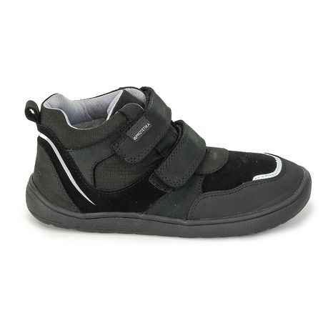 Chlapčenské celoročné topánky s membránou Barefoot BANET BLACK, Protetika, čierna