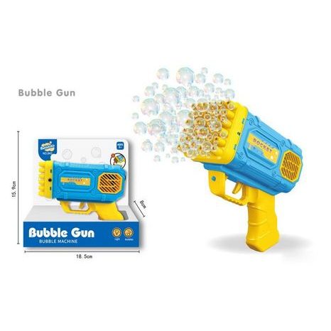 AUTOMATICKÁ BUBLIFUKOVÁ PISTOLE V AKCI S BAREVNÝMI SVĚTELNÝMI EFEKTY
